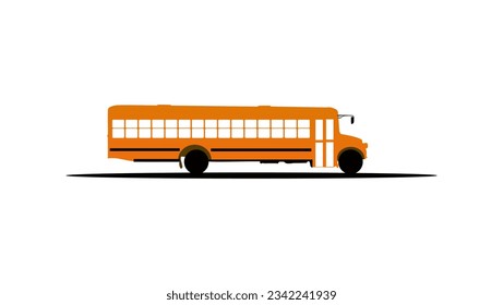  US school bus, high quality vector