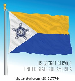 US Secret Service Flag, United States, Vector Illustration