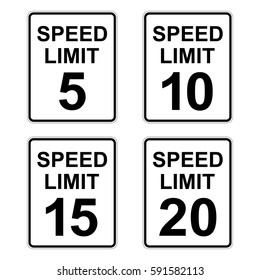 Speed Limit Pixel Vector & Photo (Free Trial)