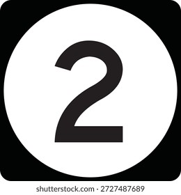 US State Highway Marker 2 Default Design Circular Sign Editable Vector