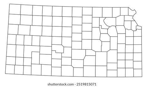 Estado americano do Kansas com condado