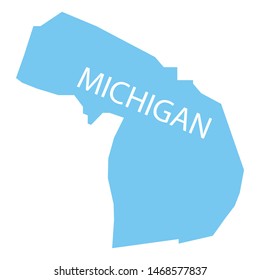 us state michigan, vector illustration 