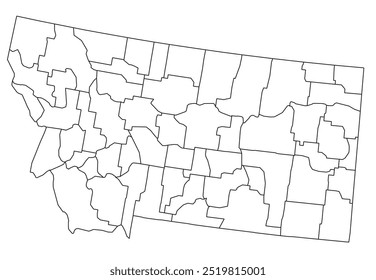 O estado americano de Montanawith County