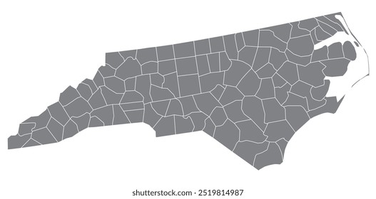 Estado americano da Carolina do Norte com condado