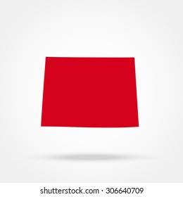 U.S. state on the U.S. map Wyoming 