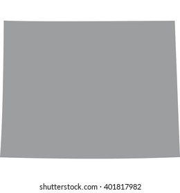 U.S. state on the U.S. map Wyoming 