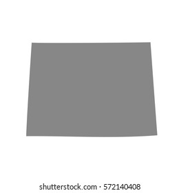 U.S. state on the U.S. map Wyoming 