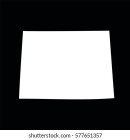 U.S. state on the U.S map Wyoming vector
