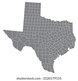 Estado do Texas dos EUA com condado