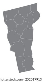 Estado americano de Vermont com condado