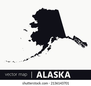 U.S states map. State of Alaska vector map. you can use it for any needs.