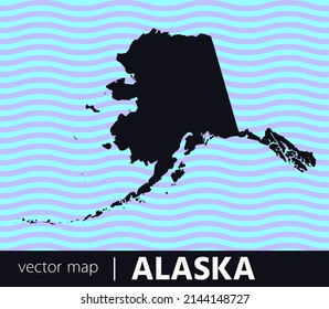U.S states map. State of Alaska vector map. you can use it for any needs.	