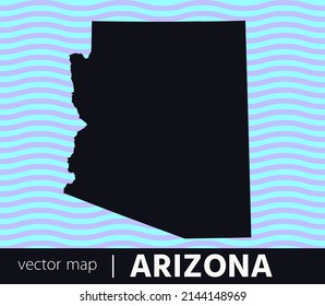 U.S states map. State of Arizona vector map. you can use it for any needs.	