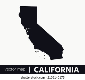 U.S states map. State of California vector map. you can use it for any needs.