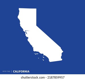 U.S states map. State of California vector map. you can use it for any needs.