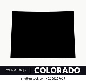 U.S states map. State of Colorado vector map. you can use it for any needs.