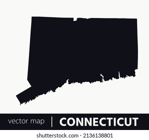 U.S states map. State of Connecticut vector map. you can use it for any needs.