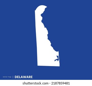 U.S states map. State of Delaware vector map. you can use it for any needs.	