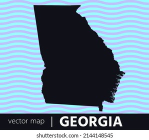 U.S states map. State of Georgia vector map . you can use it for any needs.	