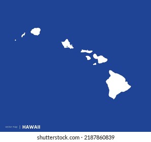 U.S states map. State of Hawaii vector map . you can use it for any needs.