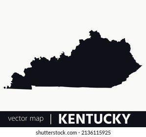 U.S states map. State of Kentucky vector map. you can use it for any needs.