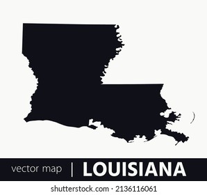 U.S states map. State of Louisiana vector map. you can use it for any needs.