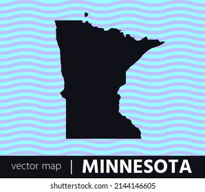 U.S states map. State of Minnesota vector map. you can use it for any needs.	