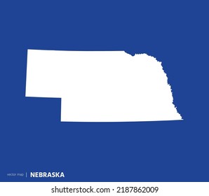 U.S states map. State of Nebraska vector map. you can use it for any needs.	