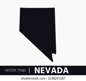 U.S states map. State of Nevada vector map . you can use it for any needs.