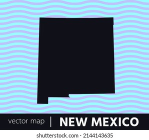 U.S States Map. State Of New Mexico Vector Map . You Can Use It For Any Needs.	