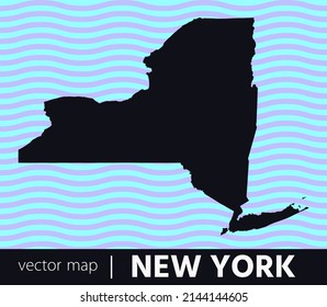 U.S states map. State of New York vector map . you can use it for any needs.	