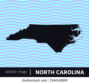 U.S states map. State of North Carolina vector map. you can use it for any needs.