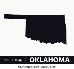 U.S states map. State of Oklahoma vector map. you can use it for any needs.