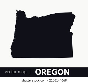 U.S states map. State of Oregon vector map. you can use it for any needs.