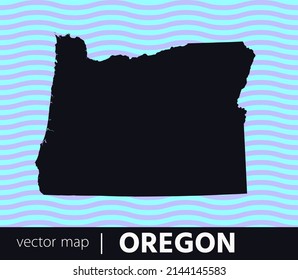 U.S states map. State of Oregon vector map. you can use it for any needs.	
