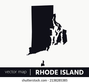 U.S states map. State of Rhode Island vector map . you can use it for any needs.