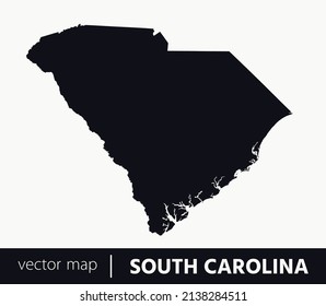 U.S states map. State of South Carolina vector map. you can use it for any needs.