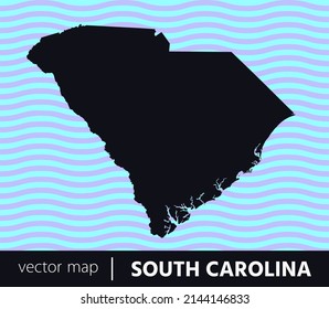 U.S states map. State of South Carolina vector map. you can use it for any needs.	