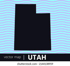 U.S states map. State of Utah vector map. you can use it for any needs.	