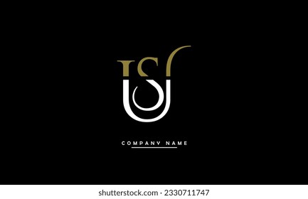 US, SU Abstract Letters Logo Monogram