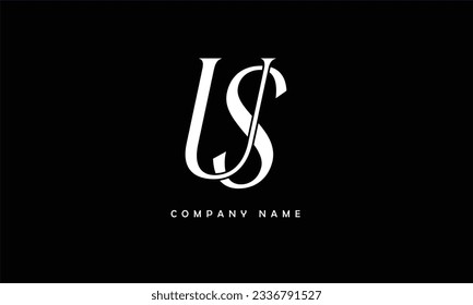 US, SU Abstract Letters Logo Monogram