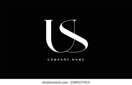 US, SU Abstract Letters Logo Monogram