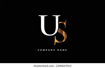 US, SU Abstract Letters Logo Monogram