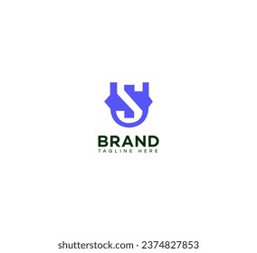 US, SU letter branding logo