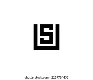 US SU logo design vector template