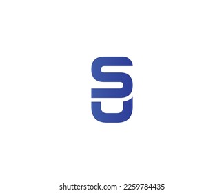 US SU logo design vector template