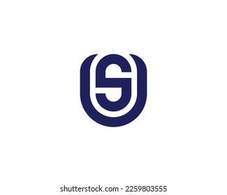 US SU logo design vector template