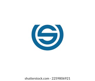 US SU Logo design vector template