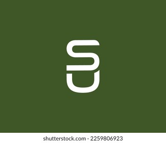 US SU Logo design vector template