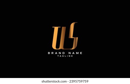 US, SU, WS, SE, Abstract initial monogram letter alphabet logo design